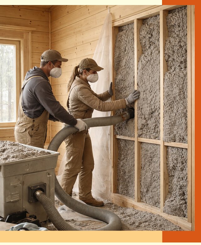 Утепление дачного дома эковатой в Орехово-Зуево от 1511 руб./м2 — комплексно, ТепломастерРхв