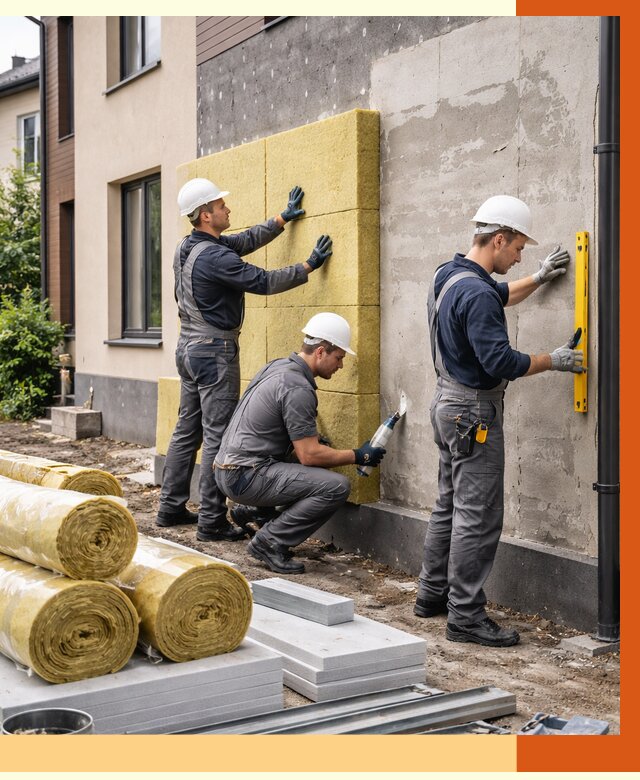 Утепление таунхауса в Орехово-Зуево от 7502 руб/м2 — комплекс под ключ | ТепломастерРхв