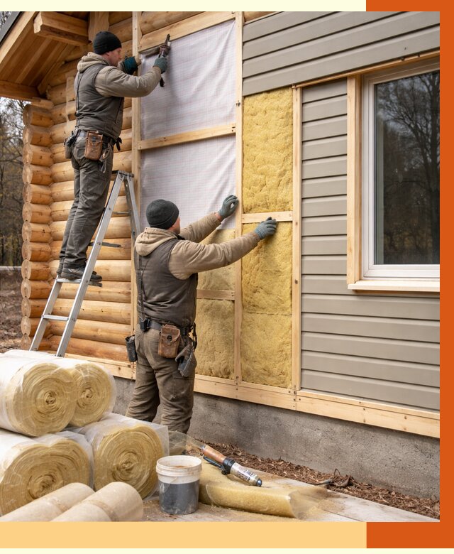 Утепление деревянного дома в Орехово-Зуево от 6460 руб./м2 — заказать работы | ТепломастерРхв