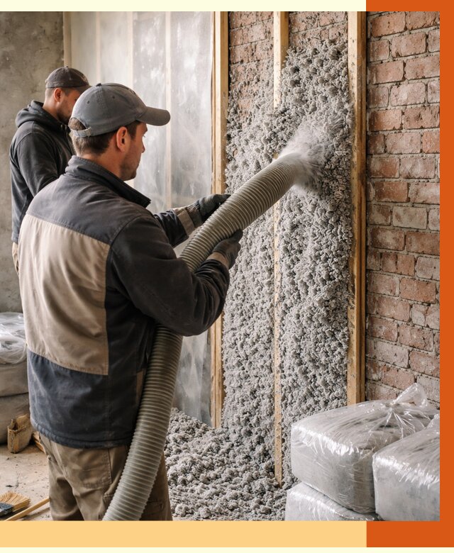 Утепление кирпичного дома эковатой в Орехово-Зуево от 2449 руб./м² | ТепломастерРхв