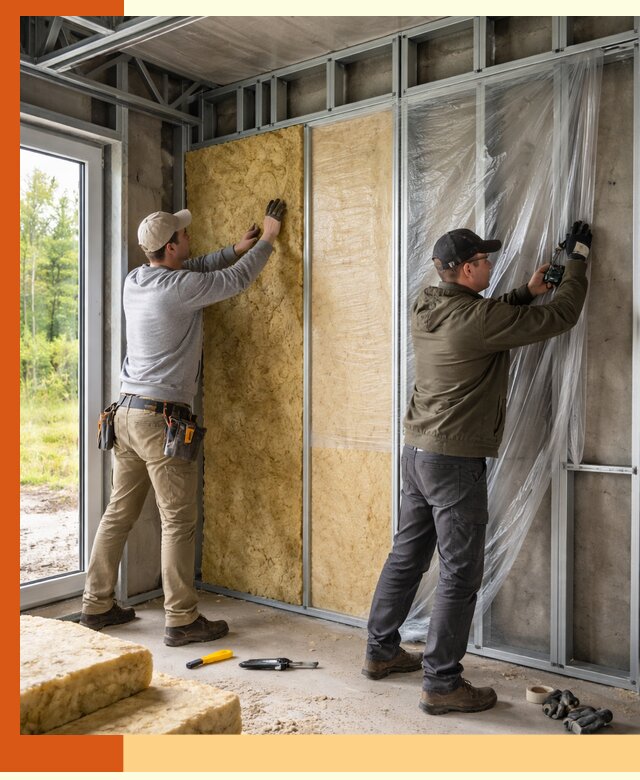 Утепление дома из ЛСТК в Орехово-Зуево с гарантией качества и эффективности