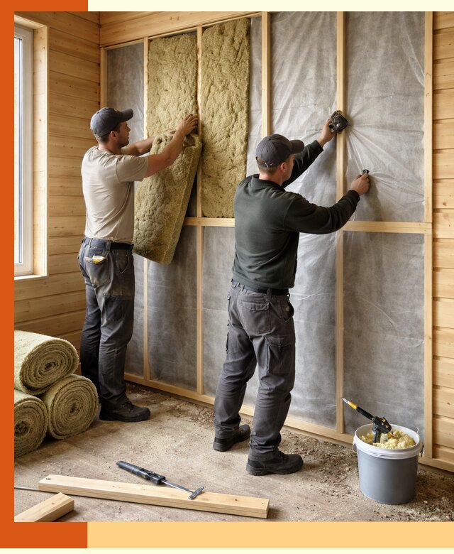 Утепление дома из минибруса в Орехово-Зуево: комплексные теплоизоляционные работы