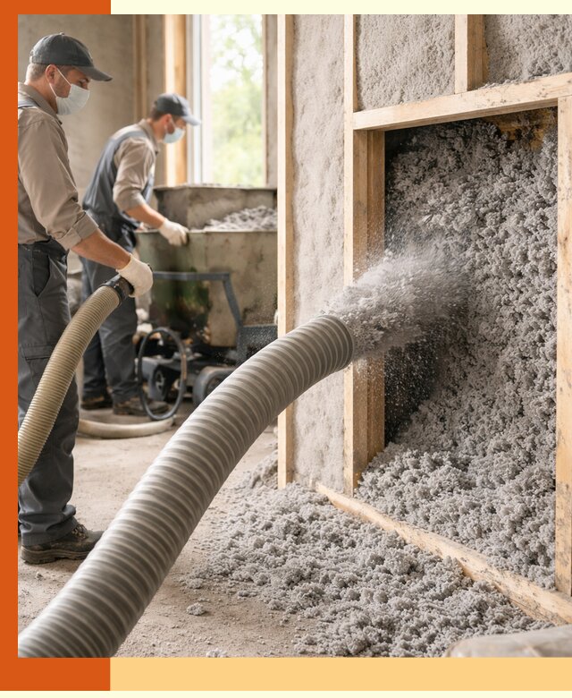 Утепление коттеджа эковатой в Орехово-Зуево с гарантией качества