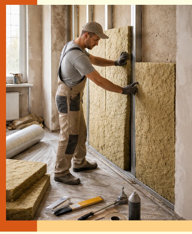 Утепление квартиры в Орехово-Зуево — комплексная теплоизоляция стен и полов