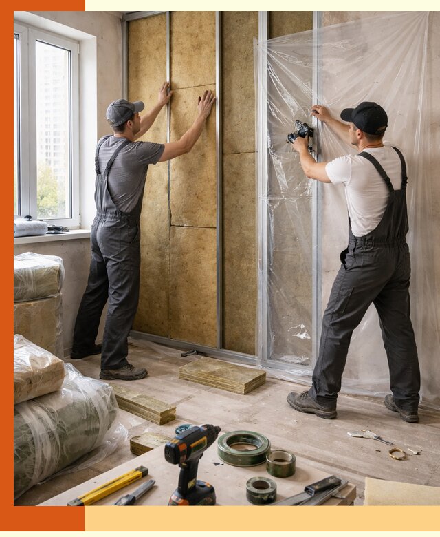 Утепление квартиры изнутри профессионально в Орехово-Зуево