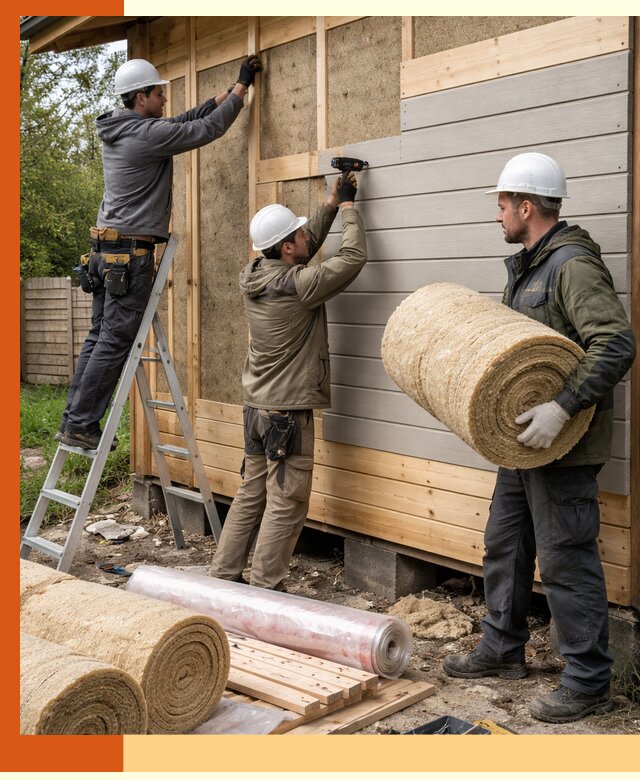 Утепление бани снаружи в Орехово-Зуево профессионально и надежно