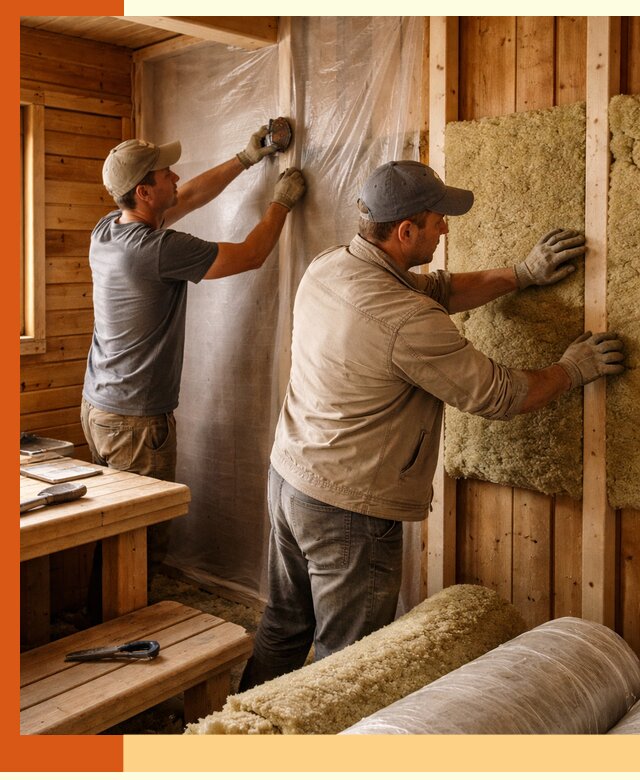 Утепление бани изнутри в Орехово-Зуево качественно и недорого