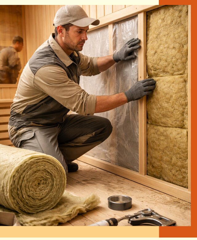 Утепление сауны изнутри в Орехово-Зуево от 6773 руб. за м2 | ППУ, под ключ — ТепломастерРхв