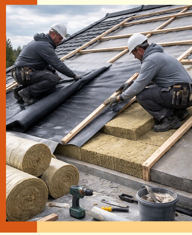 Утепление крыши снаружи в Орехово-Зуево: профессиональная теплоизоляция
