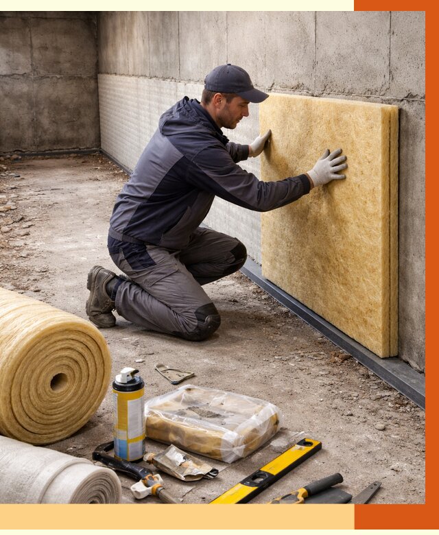 Утепление фундамента изнутри в Орехово-Зуево от 4376 руб./м2 — работы под ключ | ТепломастерРхв