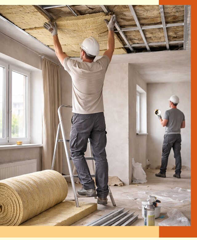 Утепление потолка в частном доме в Орехово-Зуево от 990 руб./м² — работы под ключ | ТепломастерРхв