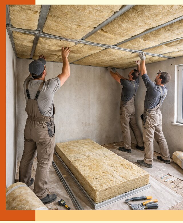 Утепление потолка в Орехово-Зуево — тепло и без сквозняков