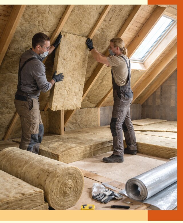 Утепление мансарды минватой в Орехово-Зуево от 4376 руб./м2 — монтаж и пароизоляция | ТепломастерРхв