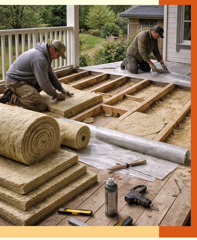 Утепление террасы в Орехово-Зуево от 4376 руб./м2 — утеплить террасу под ключ | ТепломастерРхв