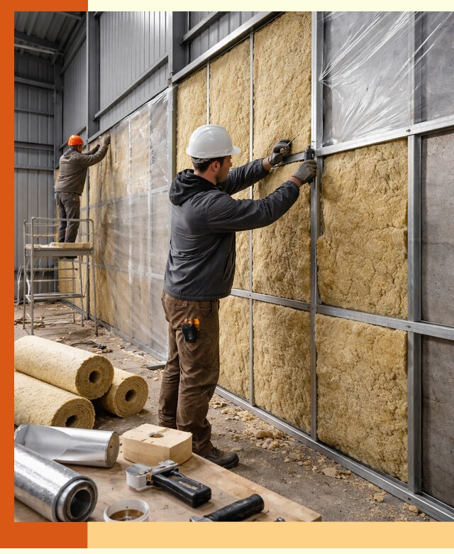 Утепление ангара в Орехово-Зуево — профессиональная теплоизоляция помещений