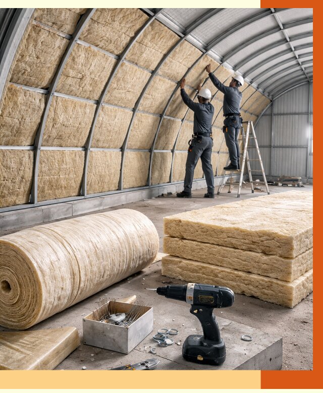 Утепление арочного ангара в Орехово-Зуево от 3334 руб./м2 под ключ | ТепломастерРхв