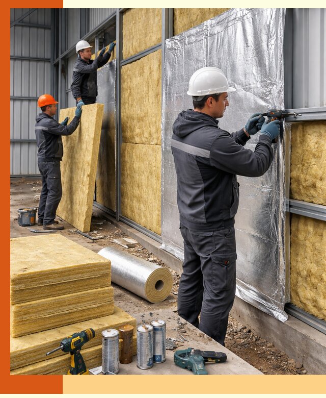 Утепление металлического ангара профессионально в Орехово-Зуево