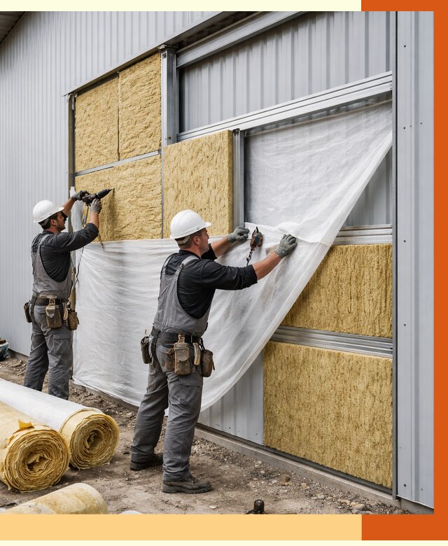 Утепление металлического склада в Орехово-Зуево от 4689 руб/м2 — комплексное утепление под ключ | ТепломастерРхв