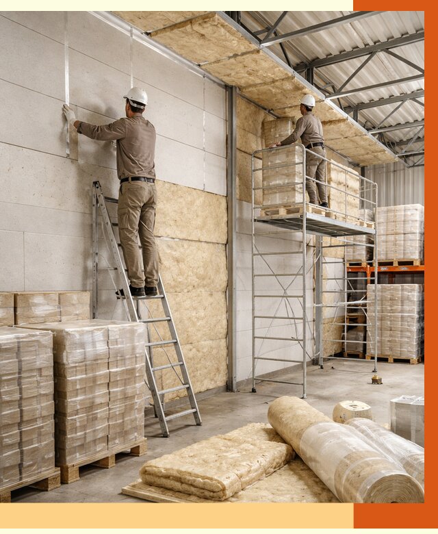 Утепление склада готовой продукции в Орехово-Зуево от 2032 руб./м2 — комплексно | ТепломастерРхв