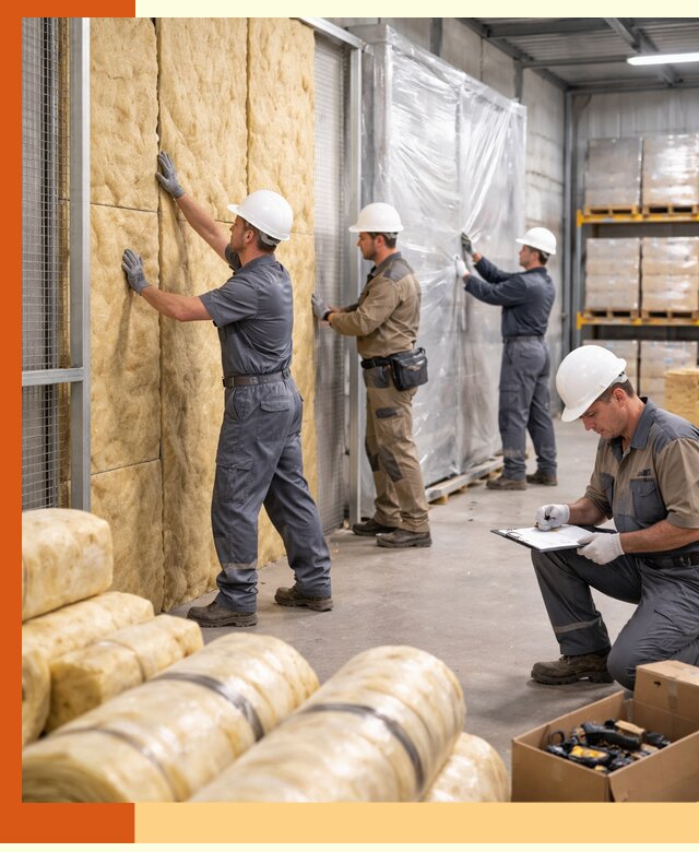 Утепление склада готовой продукции в Орехово-Зуево качественно и быстро