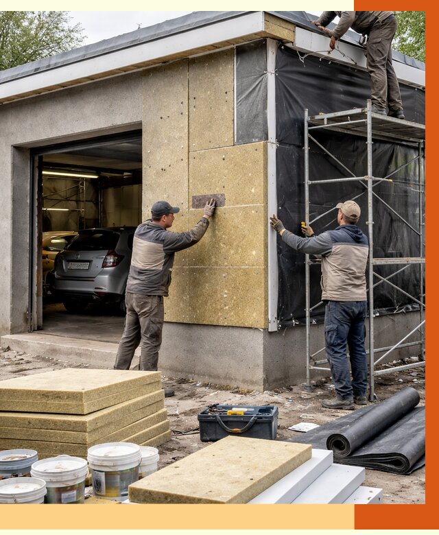 Утепление автосервиса в Орехово-Зуево ппу, пеноизоляция, от 15109 руб/м2 — ТепломастерРхв