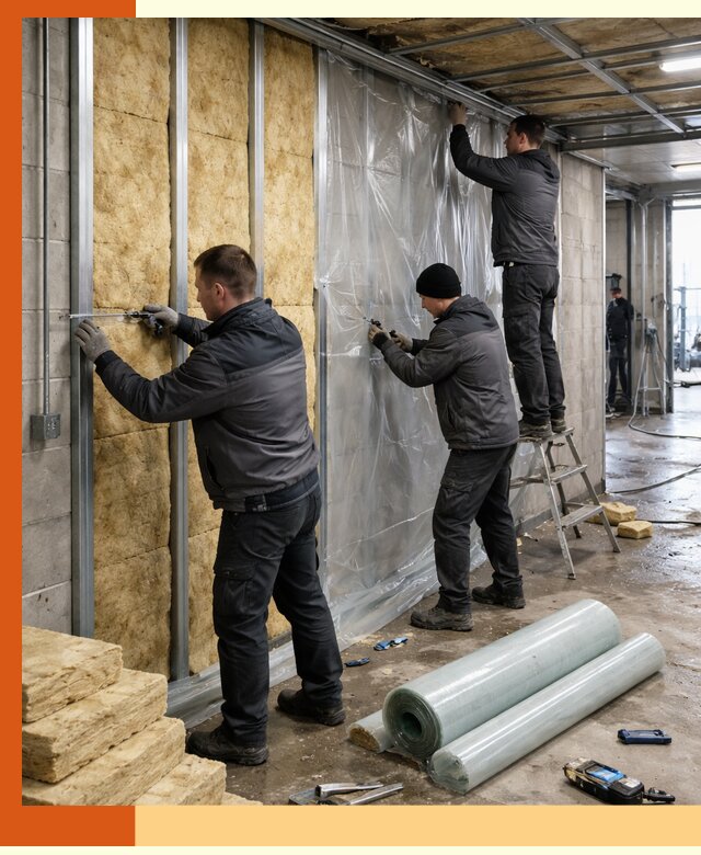 Профессиональное утепление автомойки в Орехово-Зуево для любого типа помещений