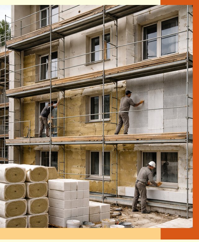 Утепление гостиницы в Орехово-Зуево от 7502 руб./м2 — комплексно, ППУ, под ключ | ТепломастерРхв