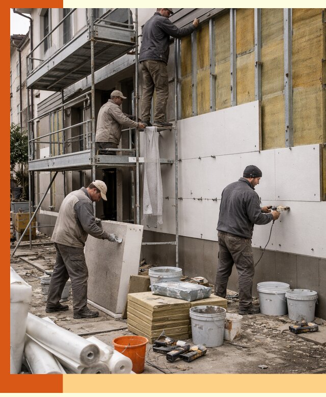 Утепление гостиницы под ключ в Орехово-Зуево с гарантией качества