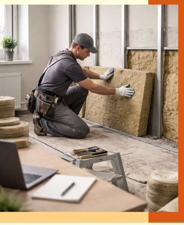 Утепление офиса в Орехово-Зуево от 4689 руб/м2 — комплексное утепление офиса под ключ | ТепломастерРхв