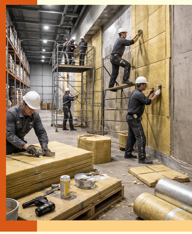 Утепление логистического центра в Орехово-Зуево качественно и экономично