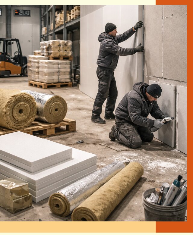 Утепление холодного склада в Орехово-Зуево от 8857 руб/м2 — комплексное под ключ | ТепломастерРхв