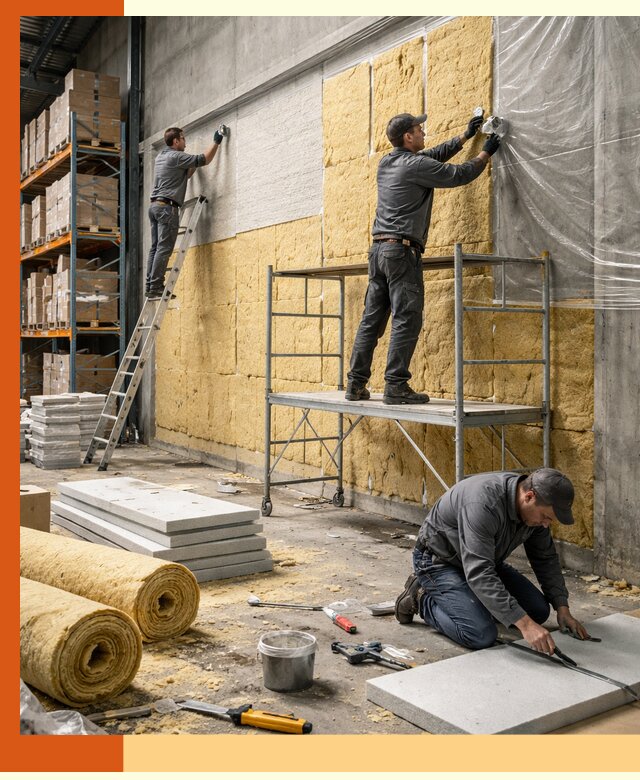 Утепление холодного склада под ключ в Орехово-Зуево