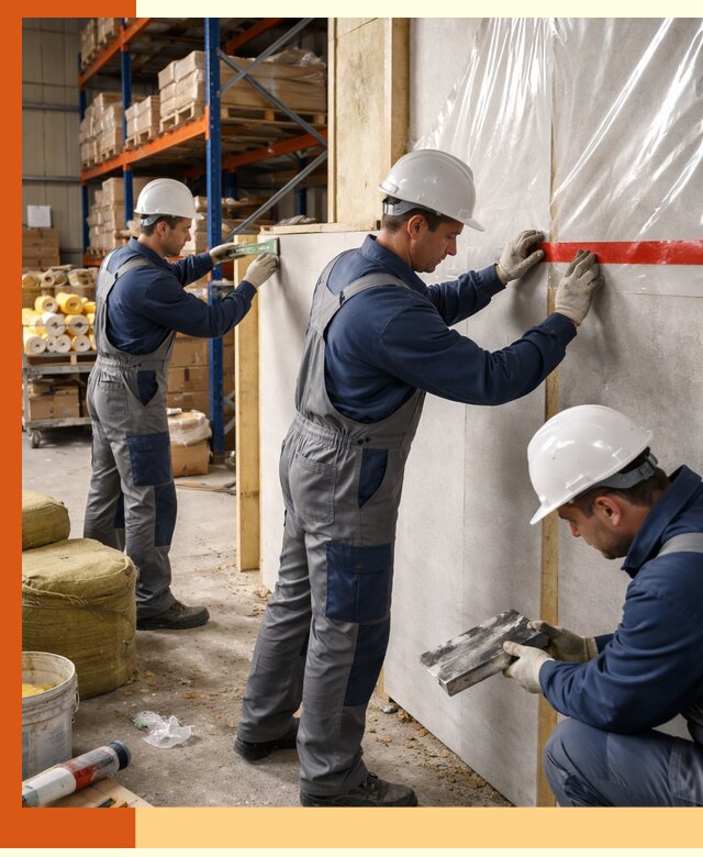 Утепление теплого склада под ключ в Орехово-Зуево