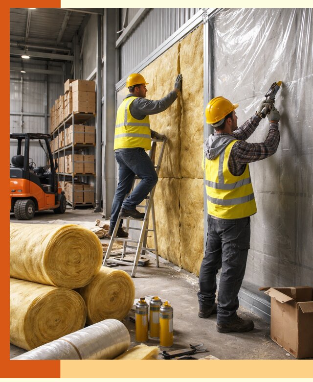 Утепление склада с техникой в Орехово-Зуево под ключ