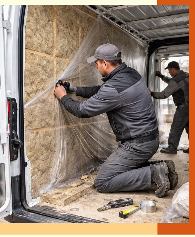 Утепление фургона в Орехово-Зуево от 17193 руб/м2 — утепление фургона ППУ и кузова | ТепломастерРхв