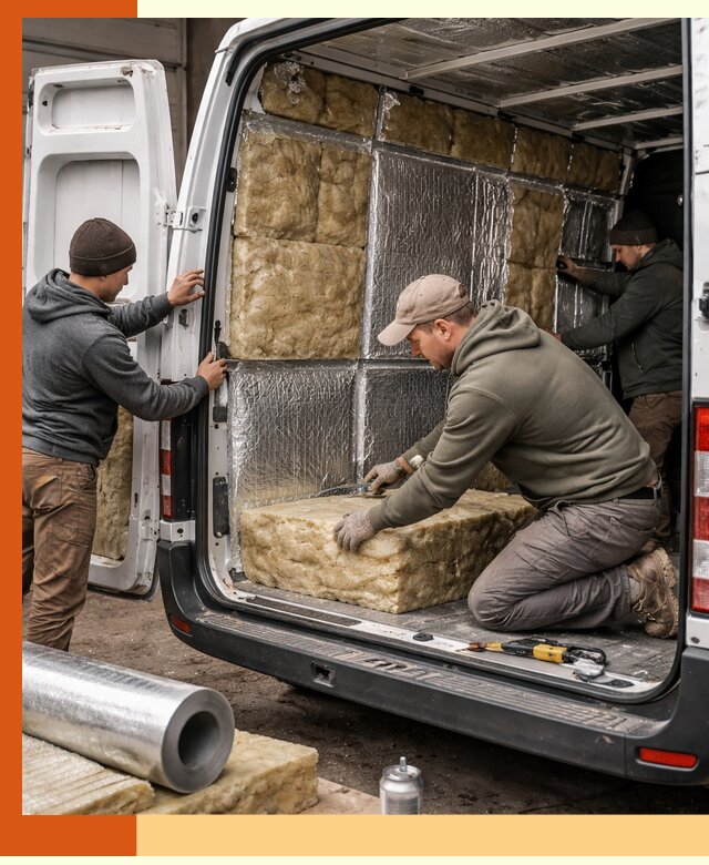 Утепление фургона в Орехово-Зуево: профессиональная теплоизоляция и шумоизоляция