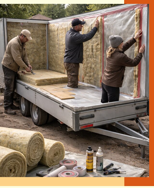 Утепление прицепа в Орехово-Зуево под ключ от 13025 руб. — комплекс от ТепломастерРхв
