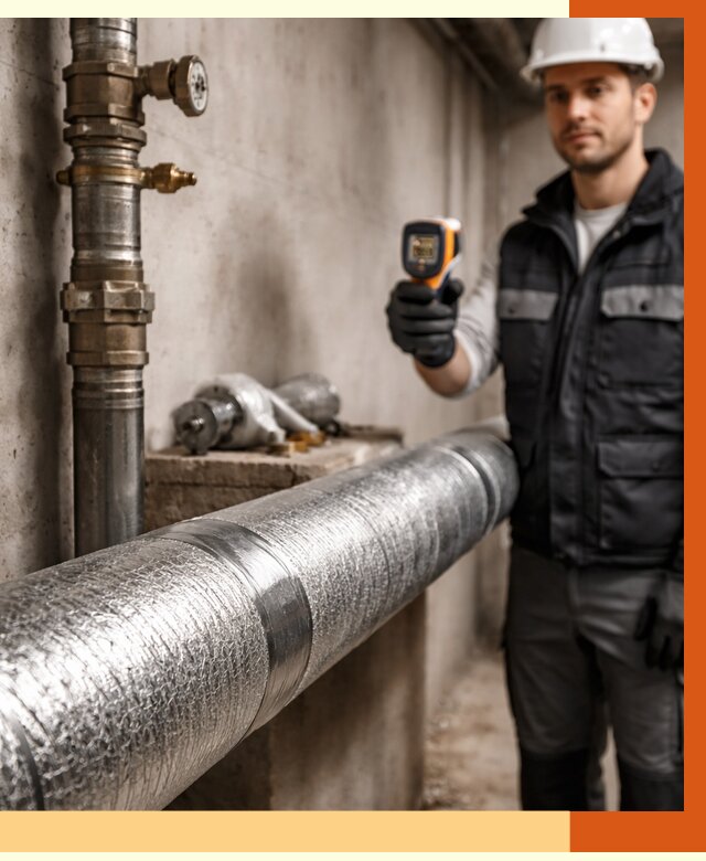 Утепление труб водоснабжения в Орехово-Зуево от 8857 руб. за м² — услуги ТепломастерРхв