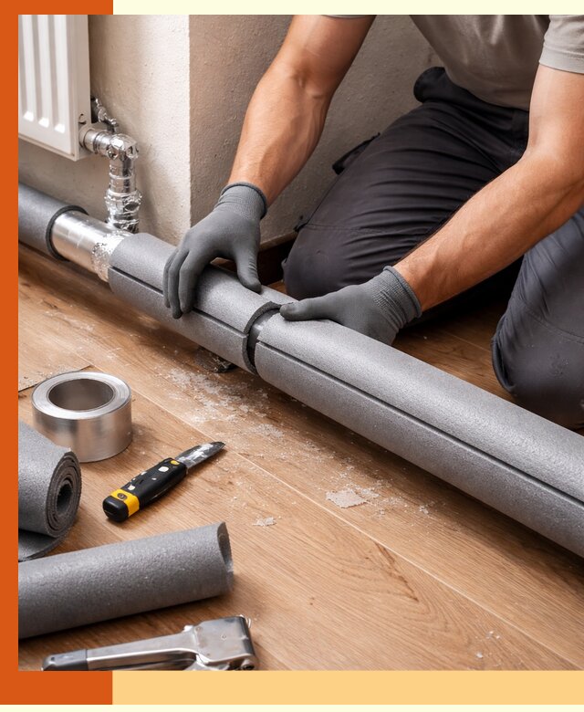 Утепление труб отопления в Орехово-Зуево: теплоизоляция и защита сети