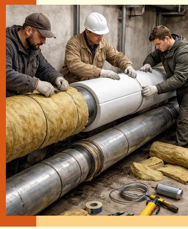 Утепление трубопровода в Орехово-Зуево с гарантией энергоэффективности