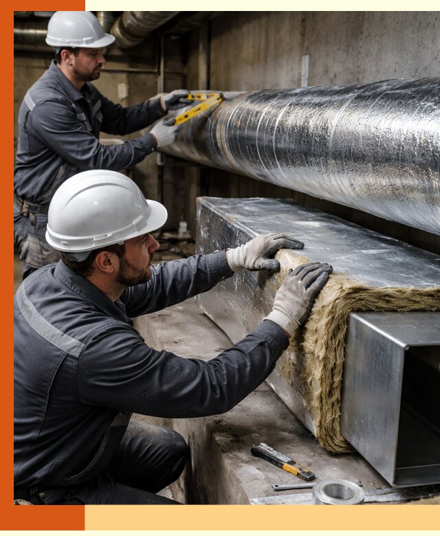 Профессиональное утепление воздуховодов и теплоизоляция в Орехово-Зуево