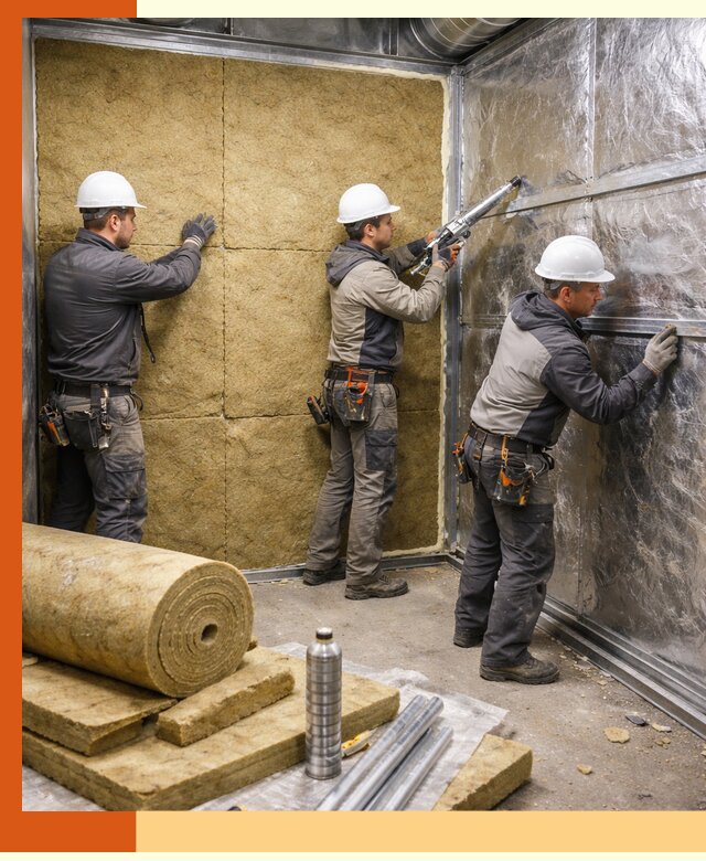 Утепление венткамеры в Орехово-Зуево — качественная теплоизоляция и шумопоглощение