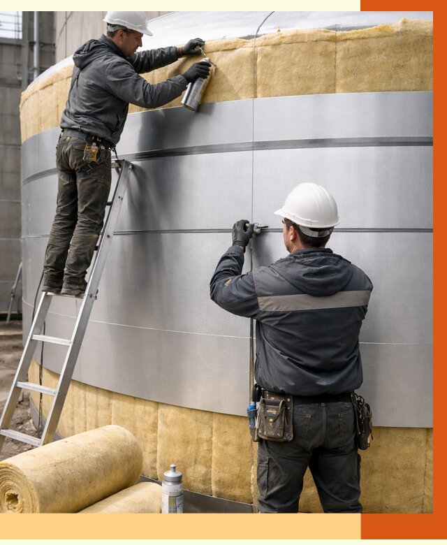 Утепление цистерны в Орехово-Зуево пенополиуретаном от 15109 руб. под ключ | ТепломастерРхв