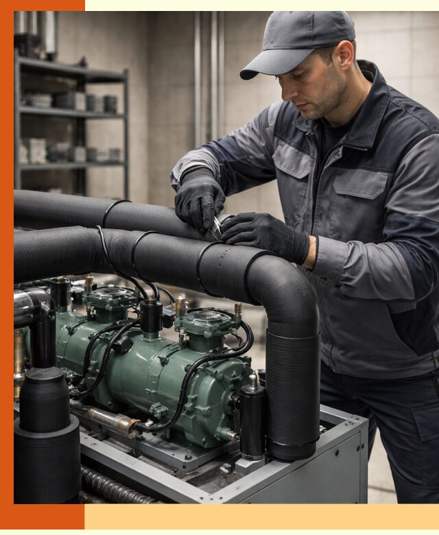 Утепление холодильного агрегата и теплоизоляция в Орехово-Зуево