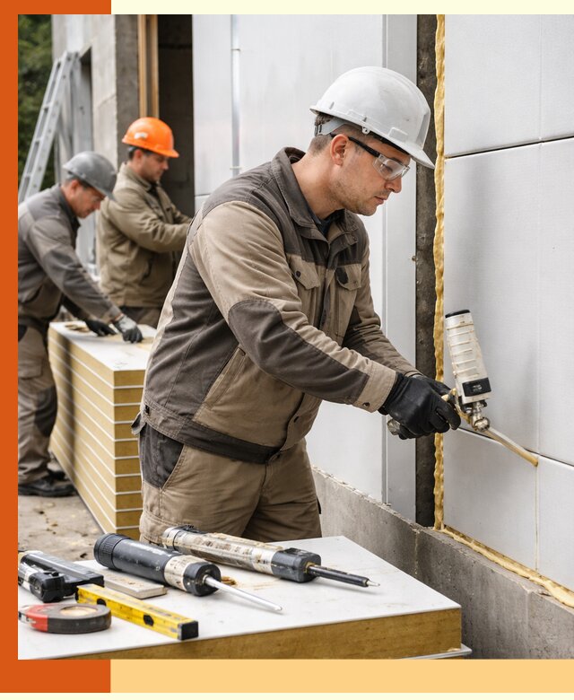 Утепление сэндвич-панелей пенополиуретаном в Орехово-Зуево