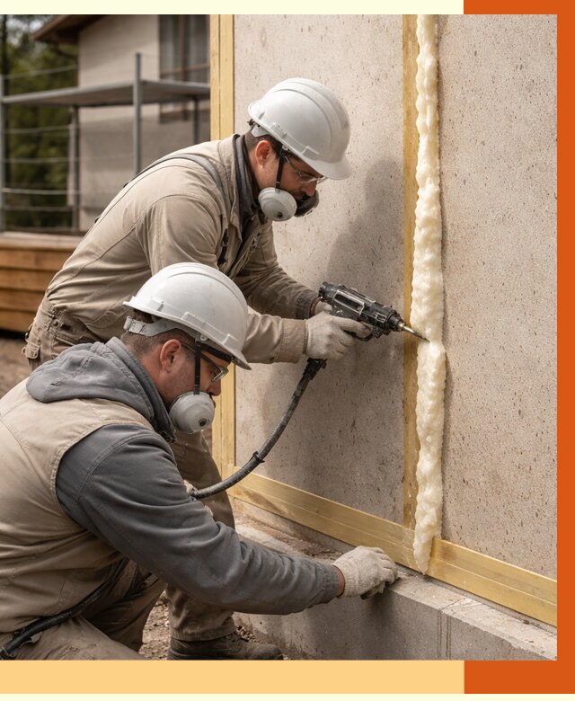 Утепление сип панелей ППУ в Орехово-Зуево от 5002 руб. под ключ | ТепломастерРхв