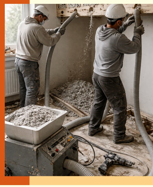 Заполнение пустот перекрытий пеной и наполнителями в Орехово-Зуево