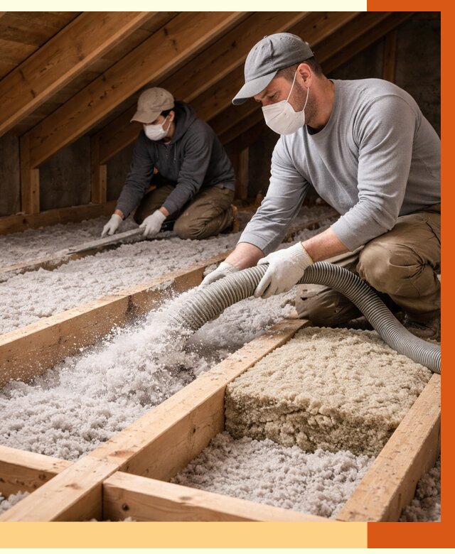 Заполнение полостей чердачного перекрытия в Орехово-Зуево от 4689 руб. | ТепломастерРхв