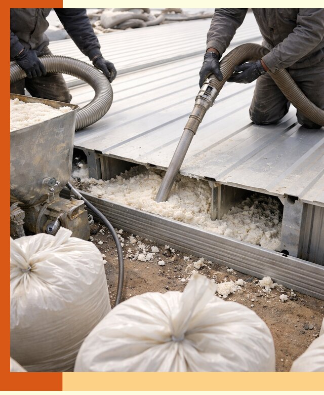 Заполнение пустот кровельных панелей пенными и мокрыми герметиками в Орехово-Зуево