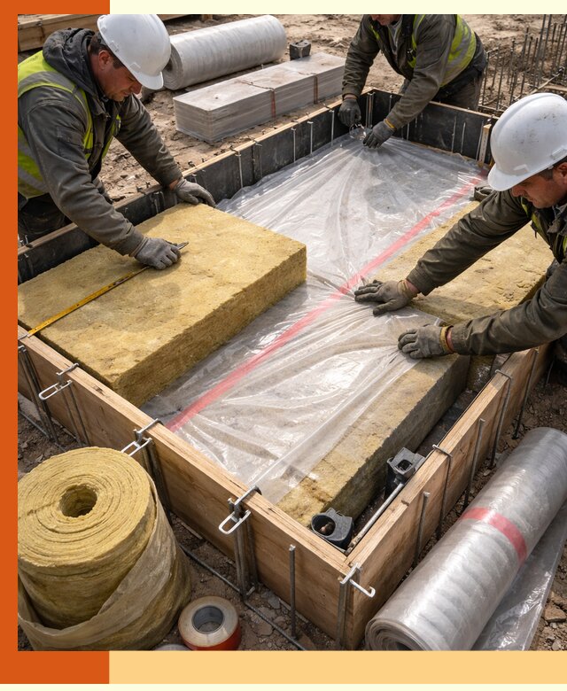 Теплоизоляция опалубки для строительства в Орехово-Зуево